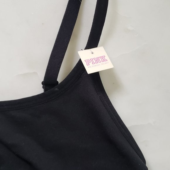 Victoria's Secret Pink Women's Black Long Line Sports Bra - Size Medium, NWOT - Picture 5 of 6